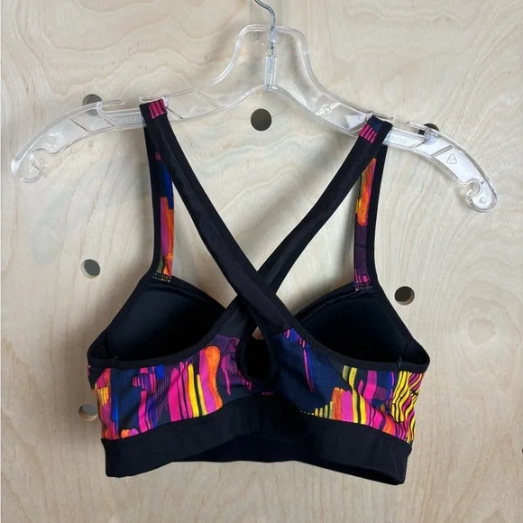 Brooks Run Happy Uprise Pullover Sports Bra Medium AB Fit - Picture 4 of 9